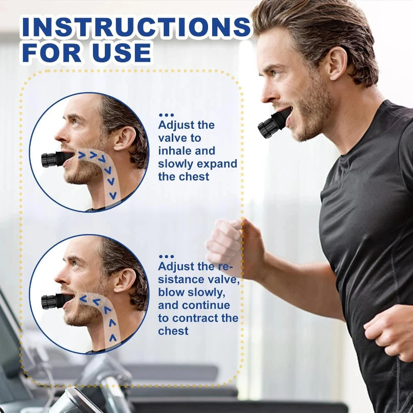Breathing Trainer  Adjustable Levels Respiratory Deep Breather