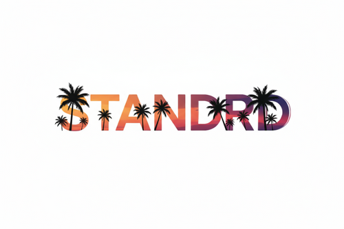 Black 'STANDRD' logo on a light gray background