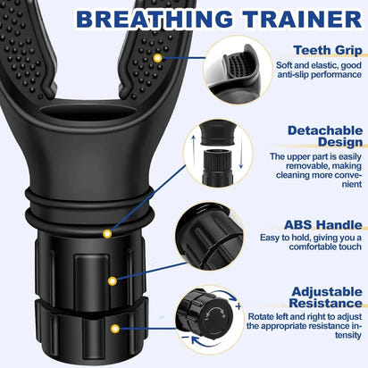 Breathing Trainer  Adjustable Levels Respiratory Deep Breather