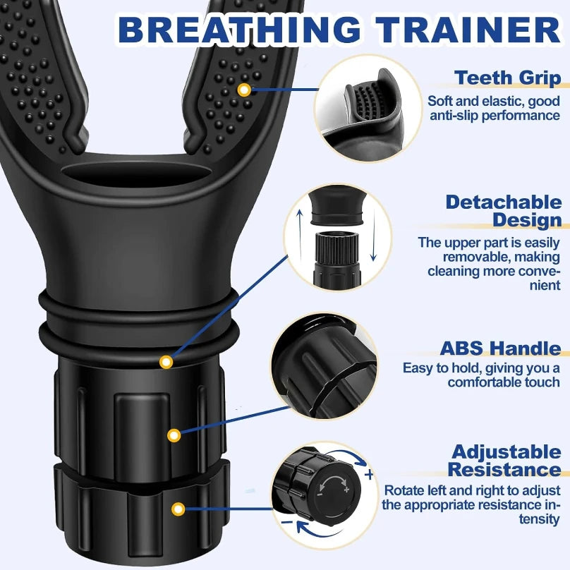 Breathing Trainer  Adjustable Levels Respiratory Deep Breather